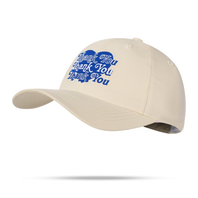 New thank you baseball hat love letter embroidery big head circumference small versatile cap