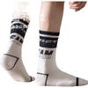 Herren lange Socken, Ganzjahres Basketball Baumwollsocken, Schwarz und Weiß Vielseitig, Trendiger Street Style, Schweißabsorbierende Atmungsaktive Sportsocken