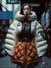 2024 New Matte Matte Nylon Spunbond Down Jacket Fabric, White with 20D Foamed Texture, Calendered Finish