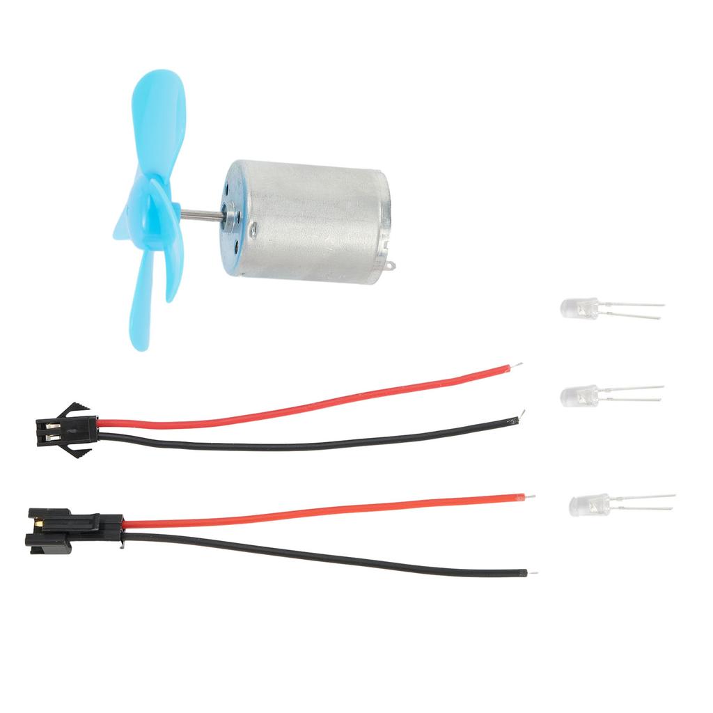 Windturbinen-Generator-Kit 12V Dynamo-Motor DC 0-20V mit Vierblatt-Rotorblatt für Kleine Windenergieerzeugung und Experimentier-Kits