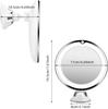 10X Vergrößernder Kosmetikspiegel 360° drehbar Touchscreen LED-beleuchtete Schminkspiegel Kommoden Desktop-Spiegel Batterieversion (Nicht)