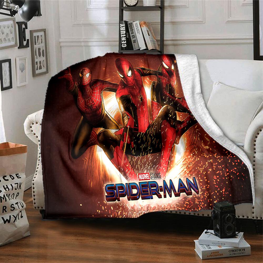 1pc Spiderman Web Shadows flannel Blanket for Super Soft Cute Comfort Blanket for Travel Bedding Couch Sofa Blanket Y82560