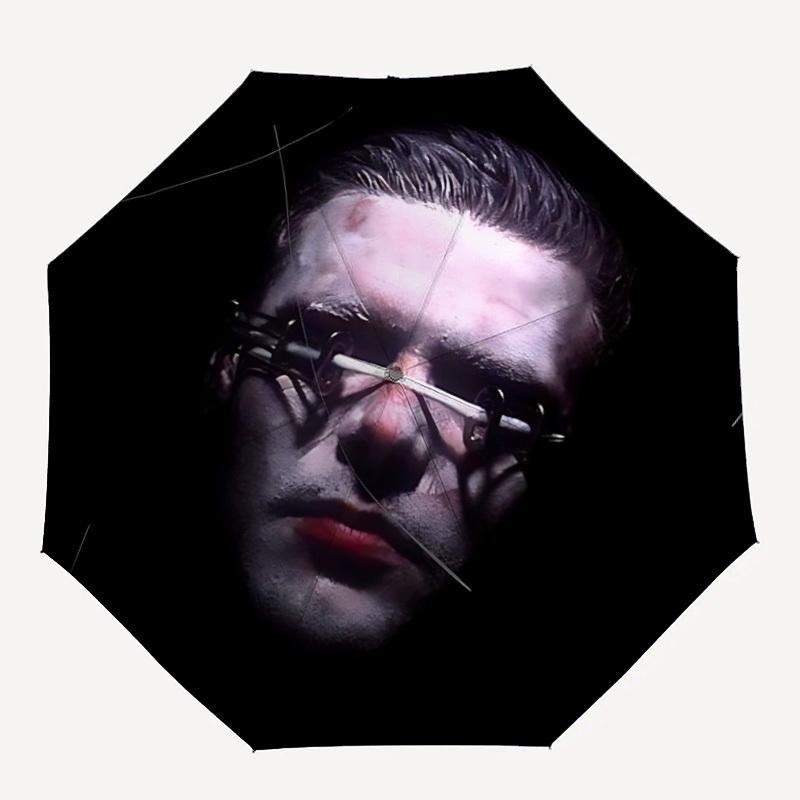 

1 шт. Складной зонт Rammstein с автоматическим открытием/закрытием, ветрозащитная конструкция с 8 спицами, легкий дорожный зонт для женщин/мужчин, a0902080