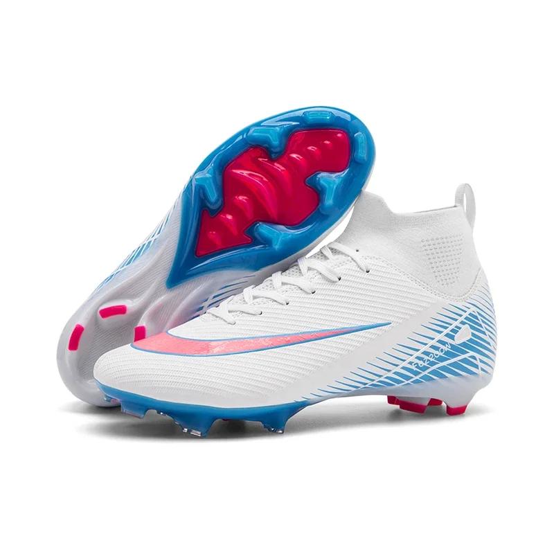 

Новые мужские футбольные бутсы Высококачественные шипы Тренировочная обувь Сверхлегкие футбольные бутсы Футбольные Профессиональные Уличные Матчевые Нескользящие 32