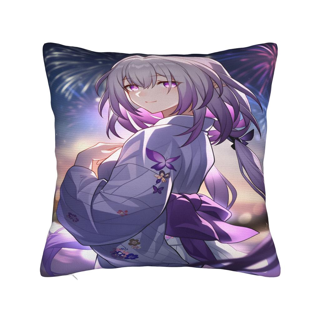 Pillow Case Honkai Star Rail Print Pillow Cover For Sofa Bedroom Home Decor Kawaii Pillowcases