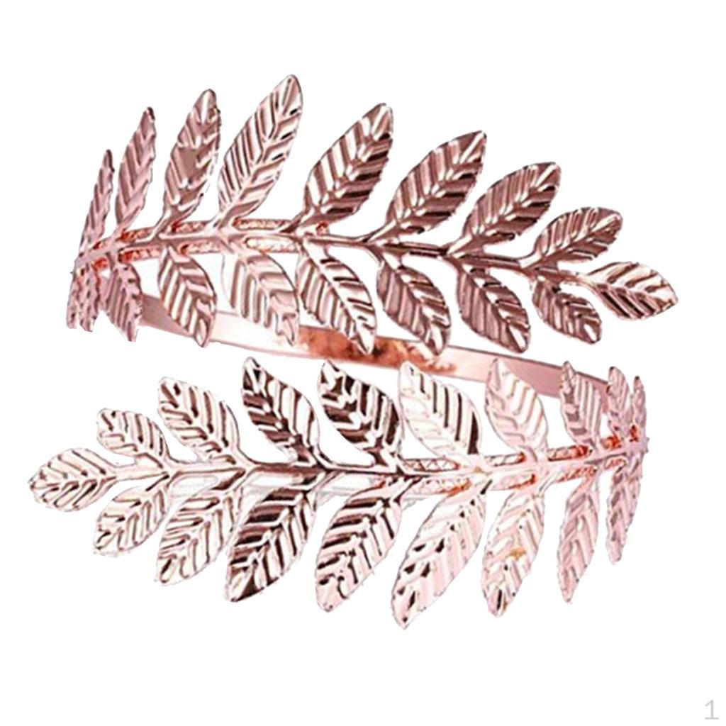 

Design Upper Arm Cuff Costume Open Bracelet Armlet Armband Bangle for Girls Rose Gold