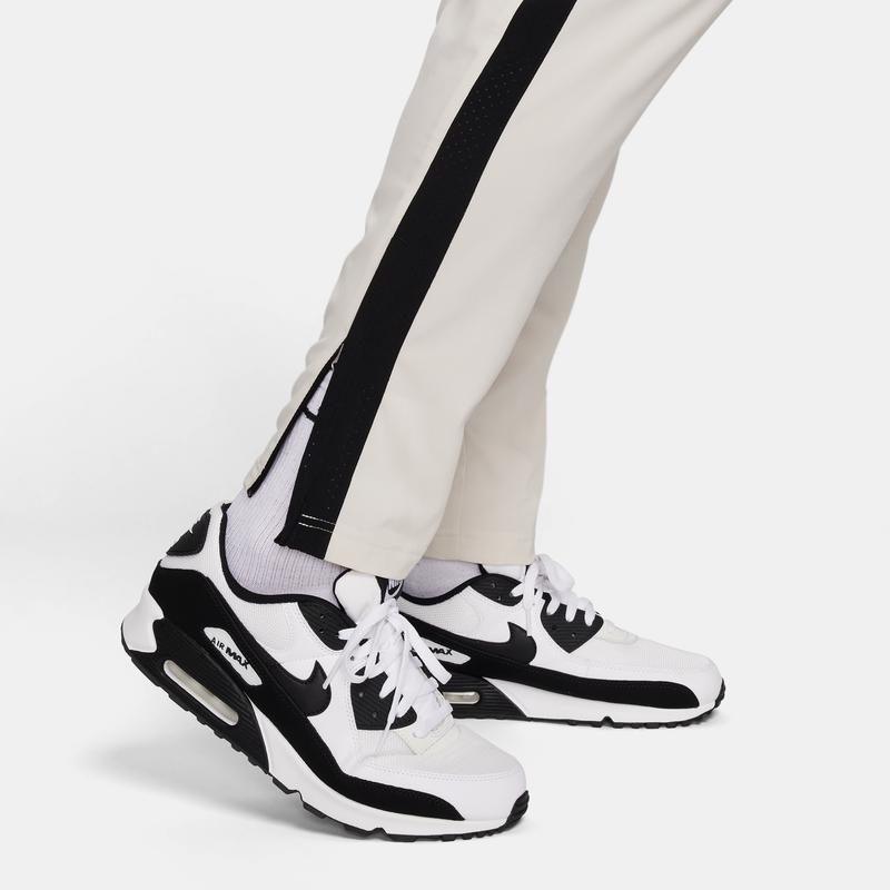 Nike Dri-Fit Color Block Quick-Dry Jacket Straight Leg Pants Basketball Set Men Set Light-Brown Black Gold FN7133-104