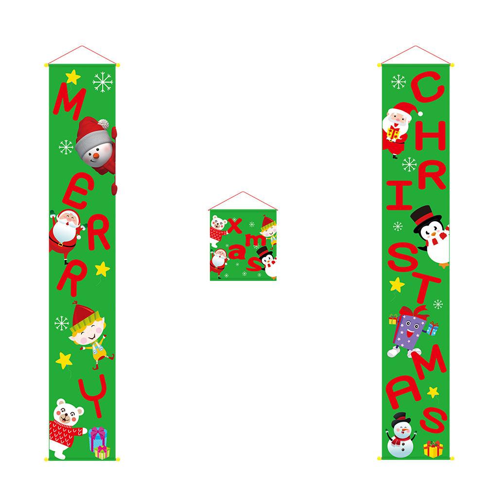 Festliche Vlies-Weihnachtsgirlande Türvorhang für Feiertagsszenen-Dekoration