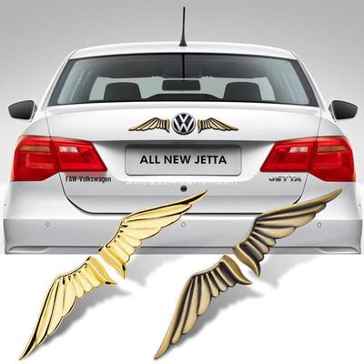3D Kovový Anjel a Orlie Krídla Nálepka s Logom Auta pre Sedan Prispôsobenie