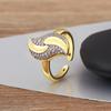 Nidin Neuer Beliebter Unregelmäßiger Geometrischer Zirkon Anhänger Offene Ringe Verstellbar 3 Stile Für Damen Herren Finger Schmuck Kreative Geschenke