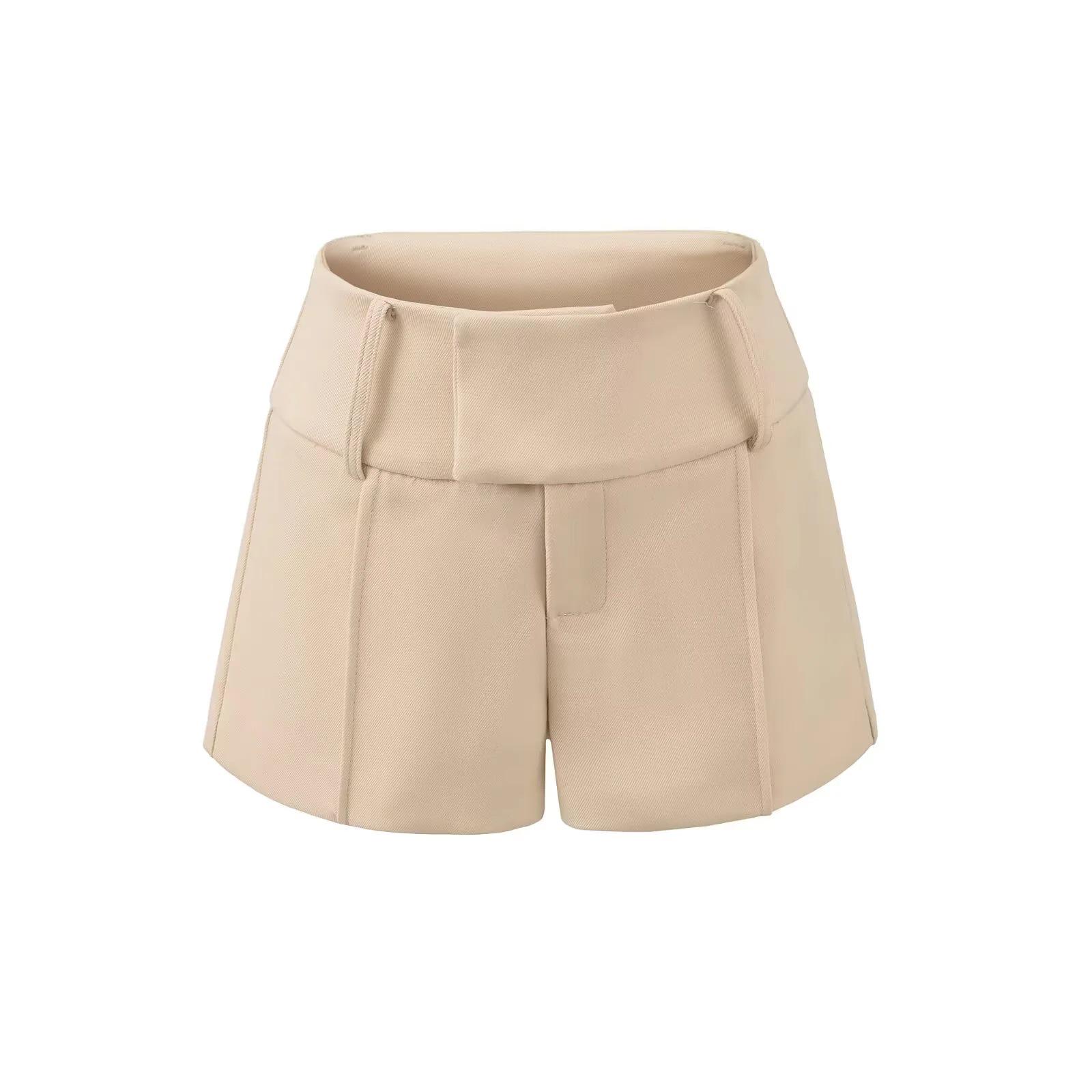 

Spicy Girl High-Waist Slimming Casual Shorts - Spring 2026 Stylish Hip-Hugging Hot Pants for Women Large абрикосовый