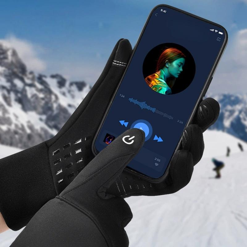 Winter Gloves for Men Women Anti-Slip Palm Warm Thermal Glove for Running Cycling Motorcycle Hiking Ski Driving Work