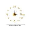3D Mirror Wall Clock 3D Large Frameless Wall Clock Digital Clock Wall Stickers Silent Clock For Home Living Room Office Wall