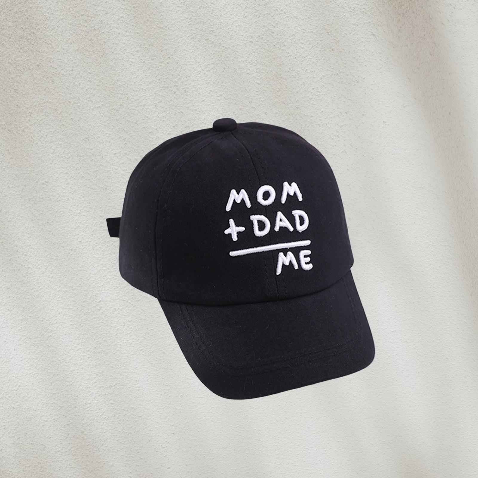 

Бейсболка с вышитыми буквами для младенцев и малышей, солнцезащитная кепка для путешествий на открытом воздухе One Size чёрный