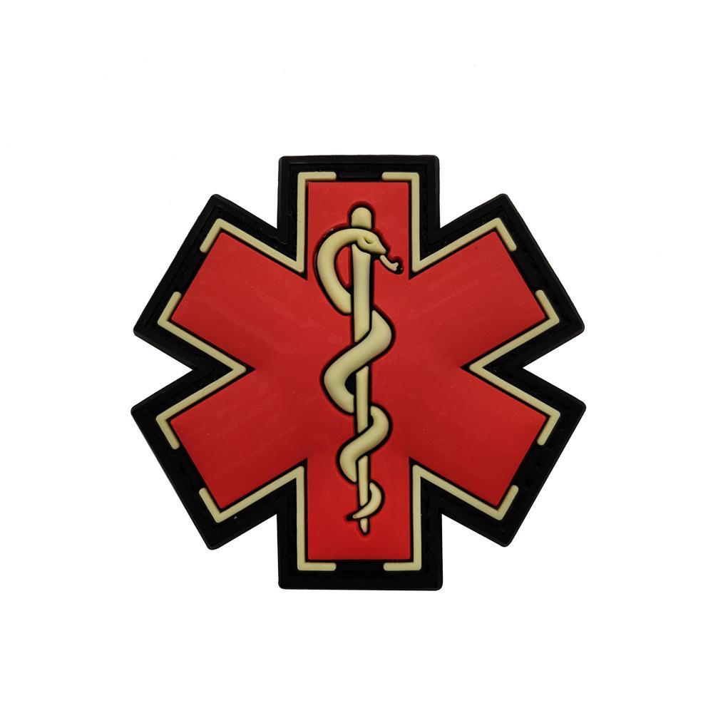 Cross-Border Snake Rescue PVC Patch: Loud Scream EMT Hot Girl Embroidered Arm Patch