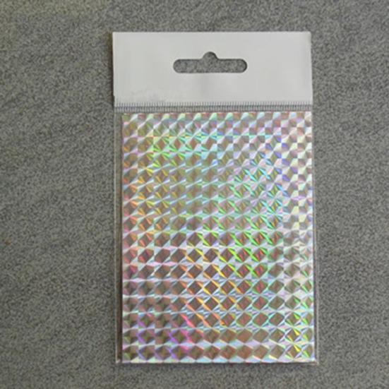 MUQZI Accesorio Deportivo 2 Piezas Película Adhesiva Holográfica Cinta Adhesiva Pegatina Señuelo de Pesca Flash Accesorios de Pesca