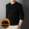 Men's Chenille Jacquard Fleece Pullover Sweater - Autumn/Winter 2022