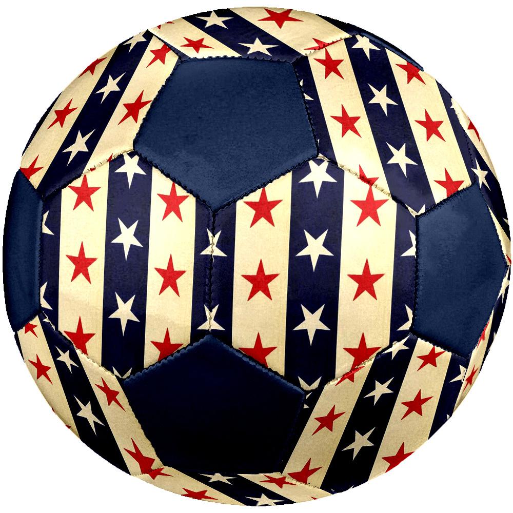 1pc Stars Stripes Soccer Ball Size 5 Football Machine Sewn Indoor/Outdoor Universal Football Q83