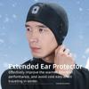 Warm High Elasticity Hat with Light Outdoor Night Run Cap with Detachable Light Fishing Cycling Washable Hat