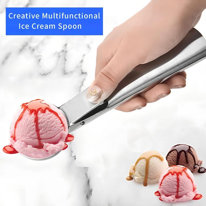 Stainless Steel Ice Cream Scoop and Scooping Tool Multi-functional Ice Cream Scoop and Scooping Tool Ice Cream and Fruit Scoop 6
