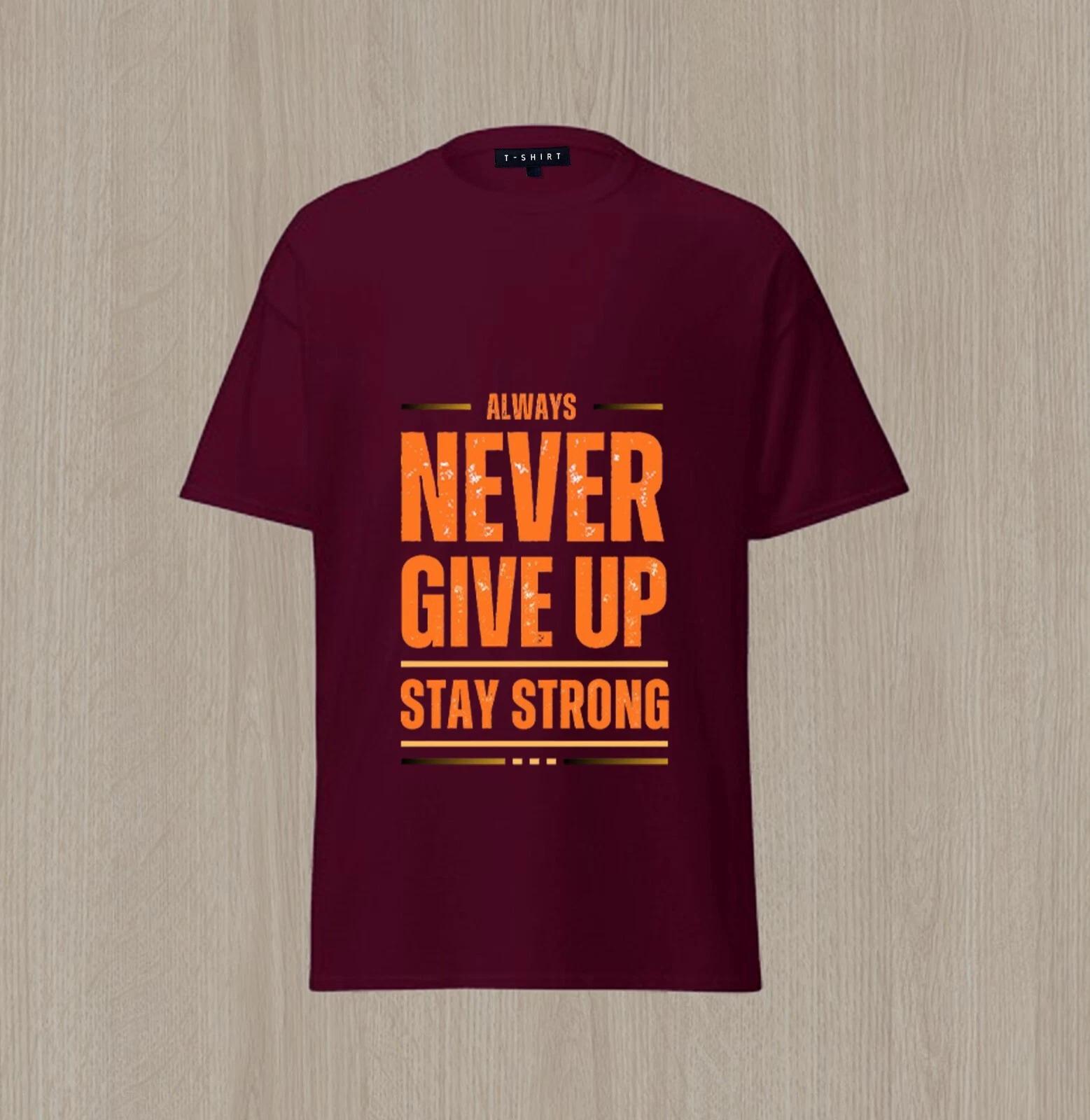 Custom Stay Strong Graphic T-shirt Design Unisex Jersey Short Sleeve Tee 2XL