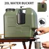 15/20L Wassereimer Große Kapazität Tragbare Camping-Wassertasche mit Abnehmbarem Wasserhahn Auslaufsicher für Camping Angeln Picknick Wandern