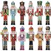 Wooden Nutcracker Gingerbread Candy Ornament for Christmas Tree