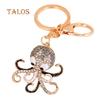 Lovely Cartoon Octopus Pendant Key Chain Keychain Ring Bag Purse Wallet Decor Suspension Trinket