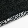 1yard Black White Color Zebra Stripes Print Flocking Mesh Fabric African Tulle Jacquard Velvet Fabrics for DIY Sewing Clothing
