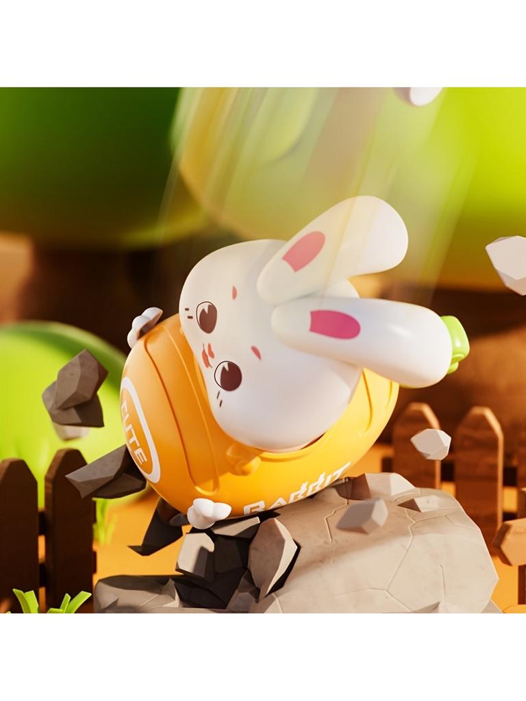Cute Easter Rabbit Toy Car , Ideal for Indoor Decor, Festive and Birthday Gifts, Micro Landscape Creative Desktop Ornaments