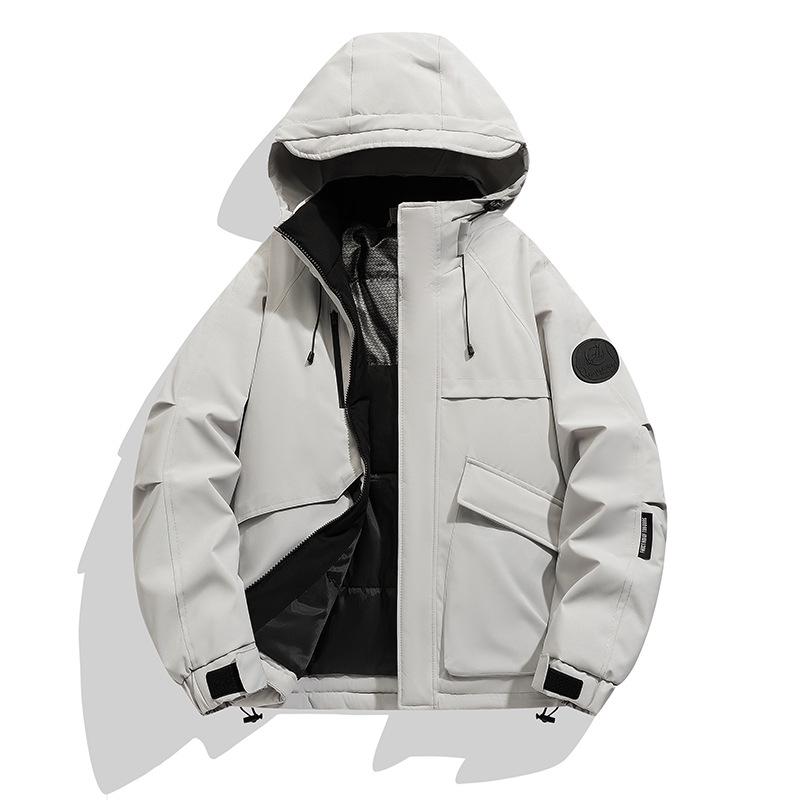 Men's 2025 Graphene Hooded Winter Jacket - Thick, Warm, Loose-Fit Cotton Coat for Trendy Couples and Youth