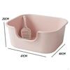 Cat Litter Basin Box Heighten Cats Pan Reusable Anti Splashing Open Top Pet