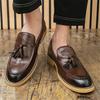 Luxus Designer Neue Herren Spitzschuhe Schwarz Braun Quasten Slipper Schuhe Für Herren Formelle Hochzeitskleidung Homecoming Zapatos Hombre