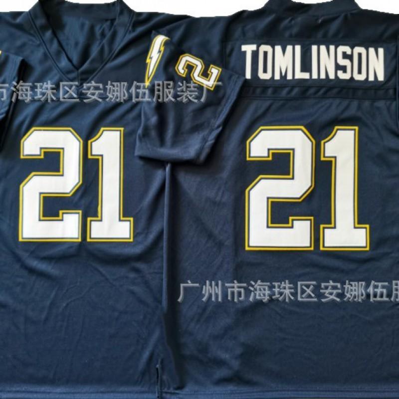 2026 Vintage Rugby Embroidered Jersey San Diego Chargers 21 55 Team Sports Basketball