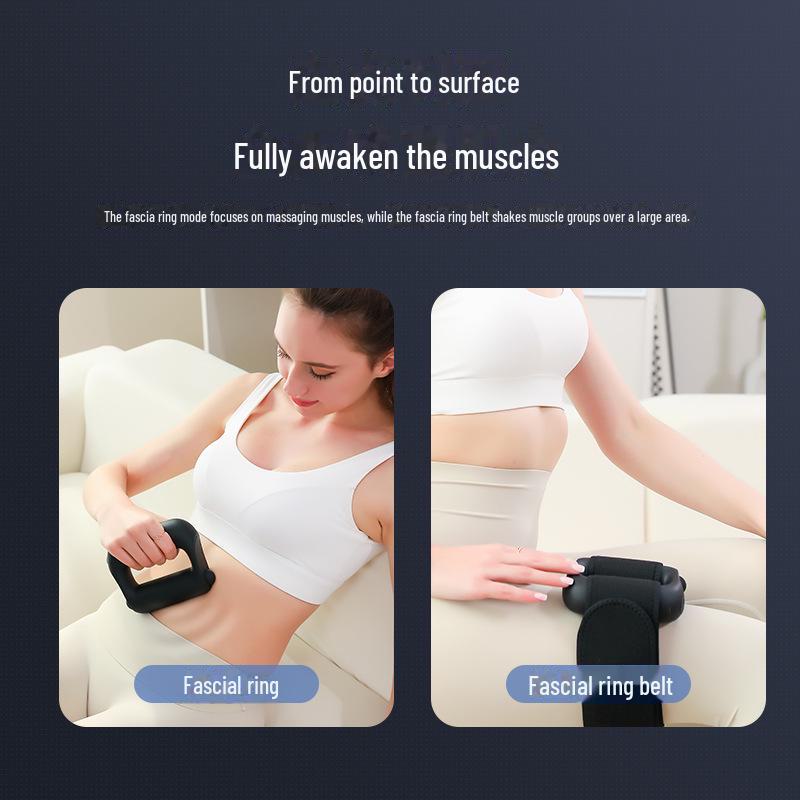 Fascia Ring Fat Burning Electric Neck & Shoulder Massager - Mini Vibration Muscle Relaxer for Men & Women