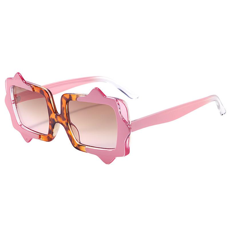Personality irregular sunglasses men's and women's square fashion gradual change anti-ultraviolet sunglasses new