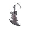 God of War Kratos Axe Game Keychain Metal Weapon Model Pendant Key Chain Car Motorcycle Jewelry Accessories Gift