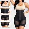 Plus Size Mesh Bodysuit Shapewear With Removable Straps For Waist Tummy Control Butt Lifting