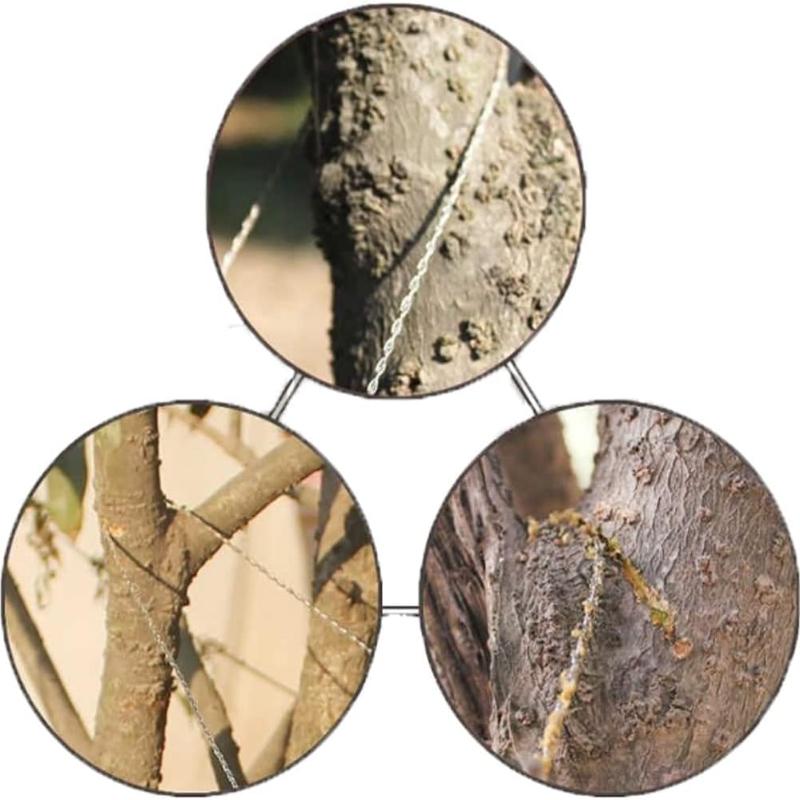 Ferăstrău cu sârmă Supraviețuire I Ferăstrău cu lanț de buzunar din oțel inoxidabil Echipament pentru rucsac I Snur de tăiere a cablului cu greutate redusă de 22 inchi I Frânghie pentru ferăstrău cu lanț pentru camping de urgență
