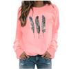  Winter Womens Casual Tops Ladies Print Sweatshirt Blouse Tee Sweater
