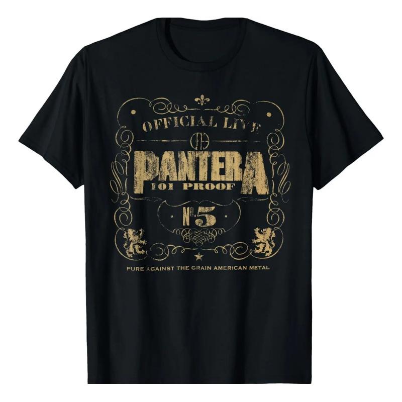 Camiseta Adulta Unissex Preta Pantera Official 101 Proof S