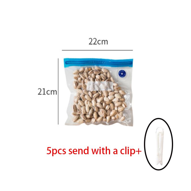 

5 шт. / 10 шт. вакуумные пакеты с застежкой-молнией, многоразовые пакеты для хранения продуктов питания для вакуумного упаковщика, пакеты для упаковщика продуктов питания, сохраняющие свежесть продуктов питания