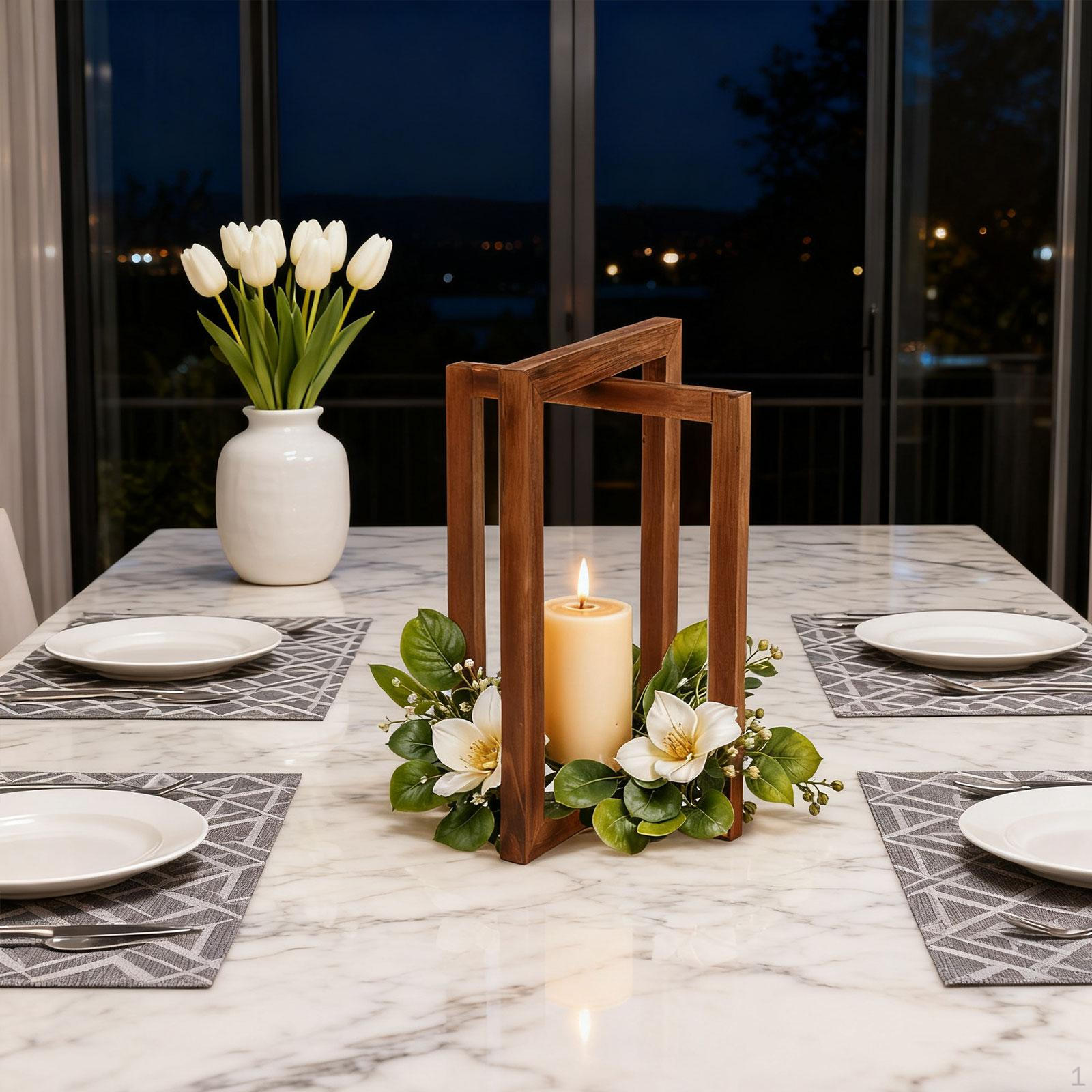 

Wood Farmhouse Lantern Candle Holder Wooden Lanterns for Home Mantle Country 1Pc 1Pc