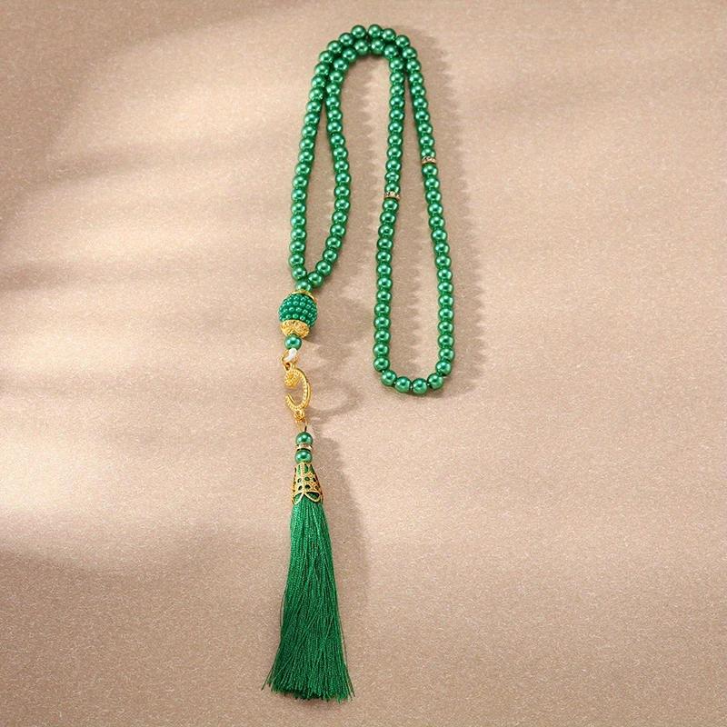 99 Muslim Prayer Beads and A Tassel Pendant, Typical of Middle Eastern Prayer Beads Bracelet