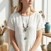 Does Not Fade Ceramic Necklace Light Luxury Women's Pendant Jewelry  Women's Accessories
