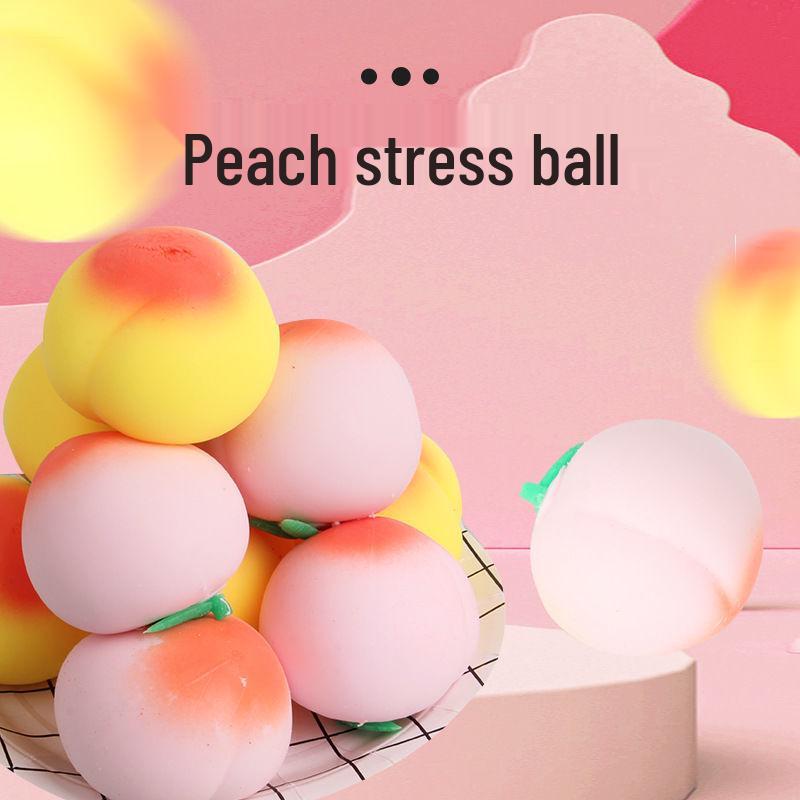Children's Squishy Peach Toy - Cute, Slow Rebound, Durable, Stress-Relief Prank Toy