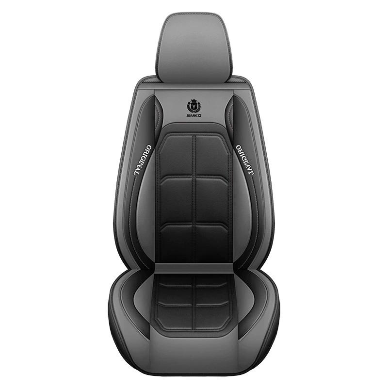 Nuova Coprisedile Auto Universale in Ecopelle PU Premium, Tappetino Protettivo per Tutte le Stagioni con Morbido Cuscino, Pacchetto Completo Coprisedile