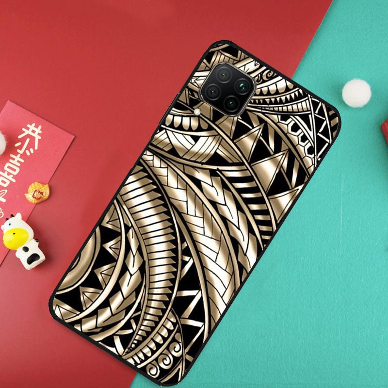Maori Samoan Polynesian Tribal For Huawei Nova 12S 9 10 SE 7i 8i 11i 12i Y60 Y61 Y70 Y72 Y73 Y90 Y91 P20 P30 P40 Lite Case