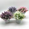 Nordic Lavender Bonsai In Retro Tin Bucket - Artificial Plant for Home Decoration Display