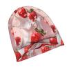 2D Flat Printing Strawberry Urban-Inspired Adult Beanie Fits Well with Layered Looks Morning Coffee Walks Or Creative Spaces with Artistic Vibes
